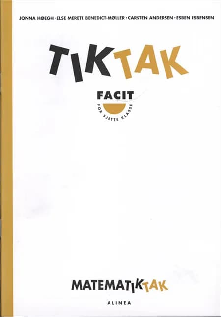 Matematiktak for sjette klasse af Jonna Høegh