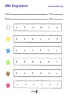 Alle bogstaver - læseevaluering af Ina Borstrøm og Dorthe Klint Petersen