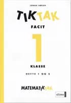 Matematik-Tak 1.kl. Tik-Tak, Facit