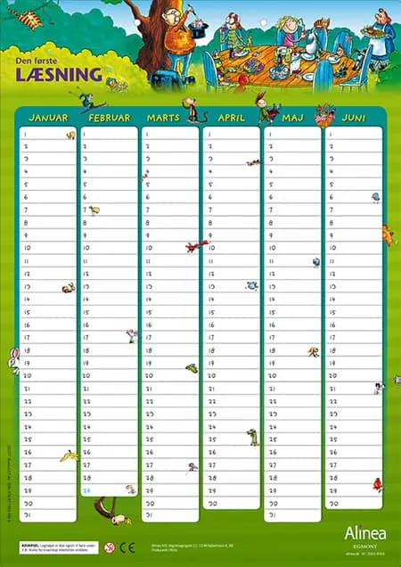 Den første læsning, Magnetkalender 