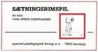 Sætningsrimspil
