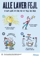 Plakat: Alle laver fejl af Alinea