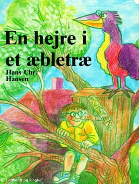En hejre i et æbletræ af Hans Christian Hansen
