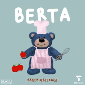 Bamsen Berta bager kage af Anna Svensmark Møller