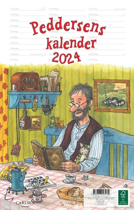 Peddersens kalender 2024 af Sven Nordqvist