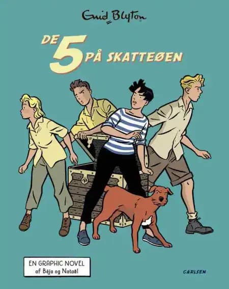 De Fem på skatteøen (1) - graphic novel af Enid Blyton