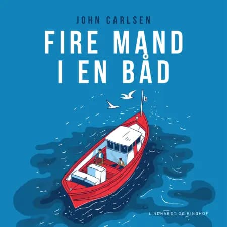 Fire mand i en båd af John Carlsen
