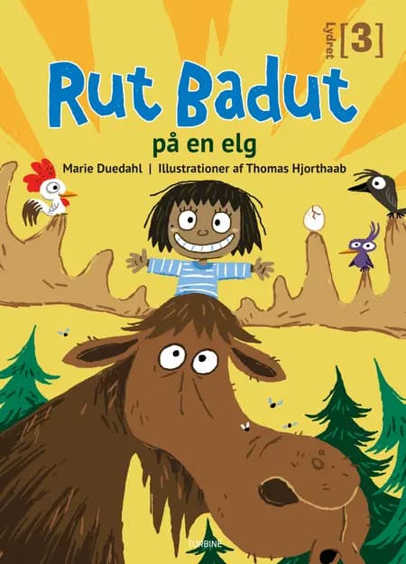 Rut Badut på en elg af Thomas Hjorthaab