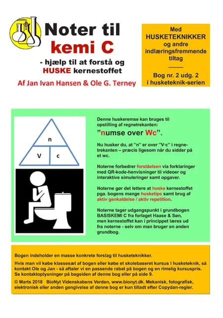 Noter til kemi C, 2. udgave af Jan Ivan Hansen