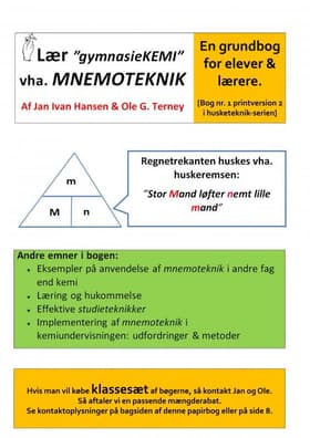 Lær gymnasiekemi vha. mnemoteknik af Ole G. Terney