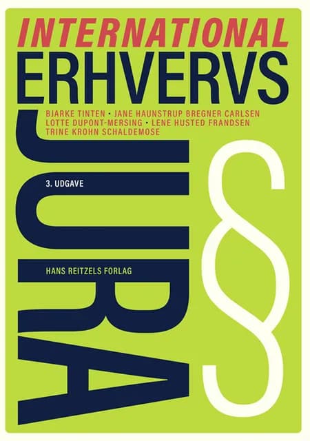 International erhvervsjura af Bjarke Tinten
