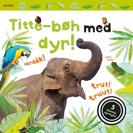 Titte-bøh med dyr! Papbog med 5 skønne lyde af undefined