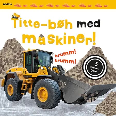 Titte-bøh med maskiner! Papbog med 5 skønne lyde 