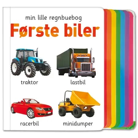 Min lille regnbuebog - Første biler 