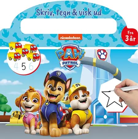 Paw Patrol - Skriv og visk ud (papbog med ikke-permanent pen) 