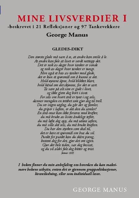 Mine Livsverdier I af George Manus
