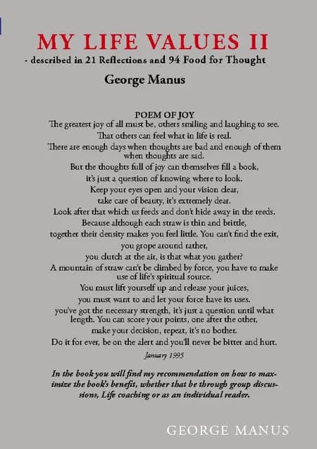 My Life Values II af George Manus