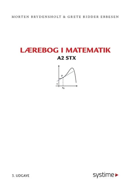 Lærebog i matematik A2 stx af Morten Brydensholt