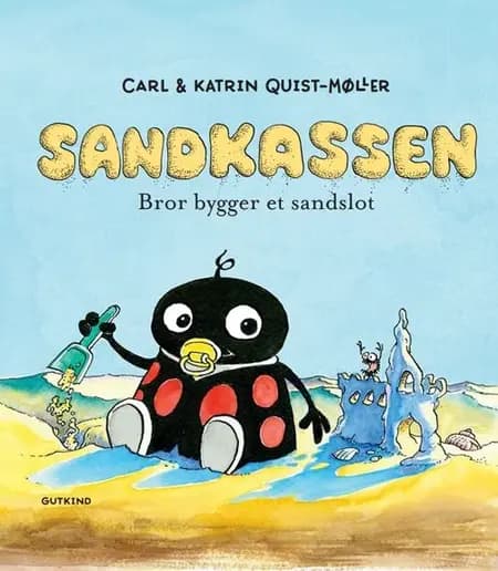 Bror bygger et sandslot af Carl Quist-Møller