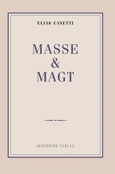 Masse og magt af Elias Canetti