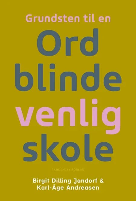 Grundsten til en Ordblindevenlig skole af Birgit Dilling Jandorf