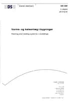 Dansk Ingeniørforenings norm for varmeanlæg med vand som varmebærende medium