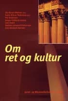 Om ret og kultur af Nielsen O og mfl
