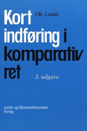 Kort indføring i komparativ ret af Lando O