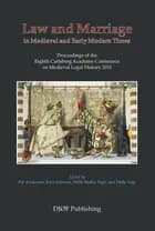 Law and mariage in medieval and early modern times