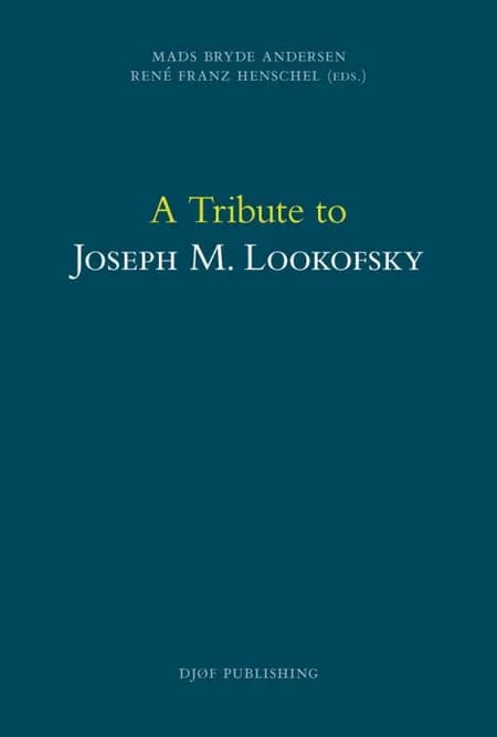 A tribute to Joseph M. Lookofsky af Mads Bryde Andersen