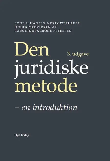 Den juridiske metode af Erik Werlauff