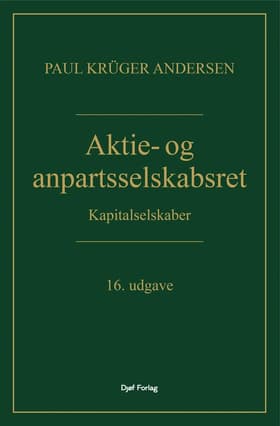 Aktie- og anpartsselskabsret af Paul Krüger Andersen