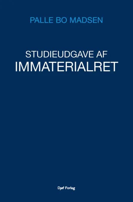 Studieudgave af Immaterialret af Palle Bo Madsen