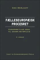 Fælleseuropæisk procesret af Erik Werlauff
