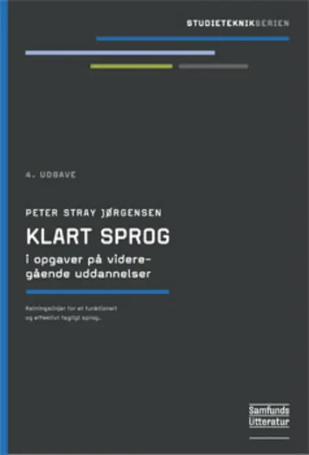 Klart sprog i opgaver på videregående uddannelser af Peter Stray Jørgensen