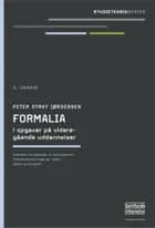 Formalia i opgaver på videregående uddannelser