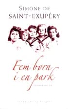 Fem børn i en park