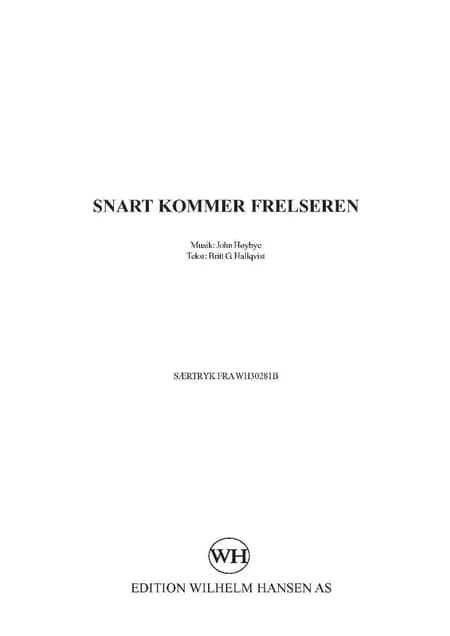 Snart kommer Frelseren af John Høybye