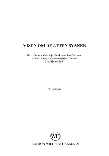 Visen om de atten svaner af Bjarne Martin