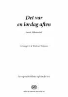 Det var en lørdag aften