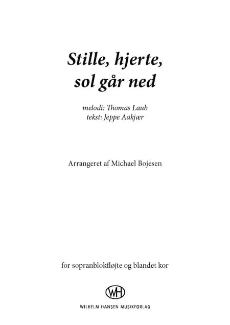 Stille hjerte, sol går ned af Thomas Laub