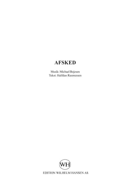 Afsked af Michael Bojesen