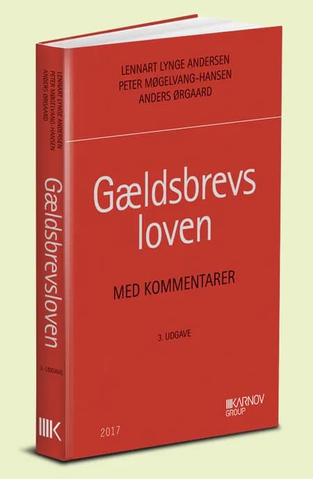 Gældsbrevsloven med kommentarer af L. Lynge Andersen