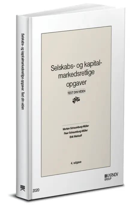 Selskabs- og kapitalmarkedsretlige opgaver af Erik Werlauff