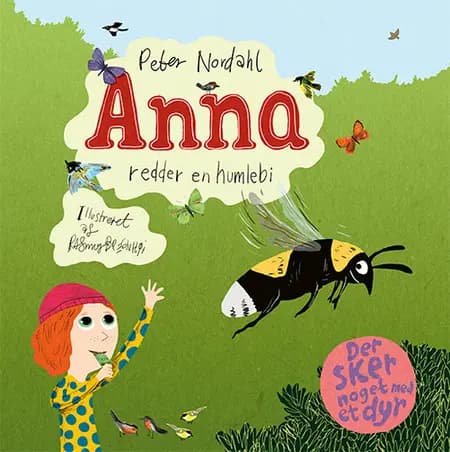 Anna redder en humlebi af Peter Nordahl
