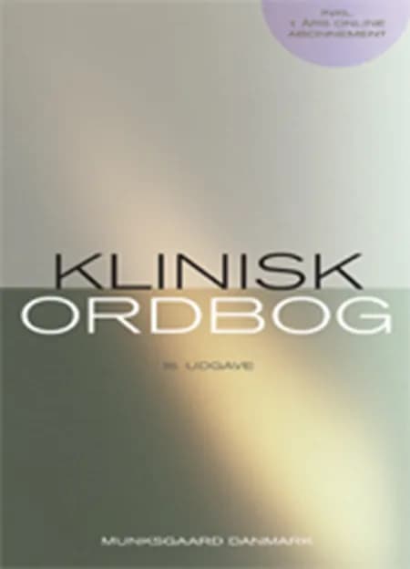 Klinisk ordbog af Allan Krasnik