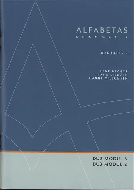 Alfabetas grammatik af Lene Bagger