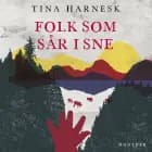 Folk som sår i sne