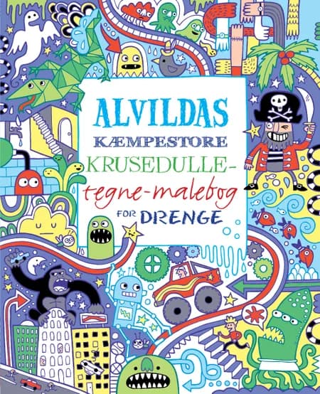 Alvildas kæmpestore krusedulle-tegne-malebog for drenge af James MacLaine