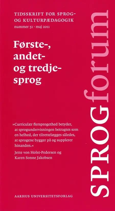 Første-, andet- og tredjesprog af n a